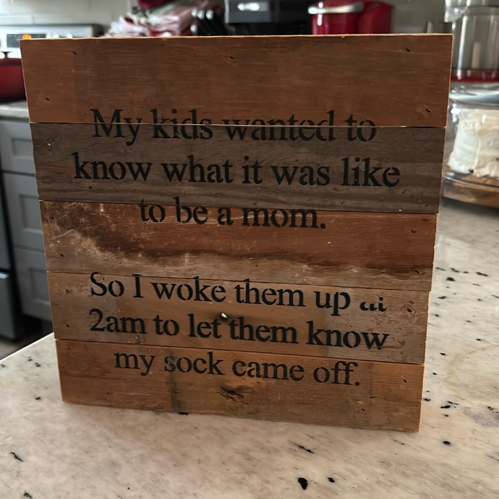 Wooden plaque